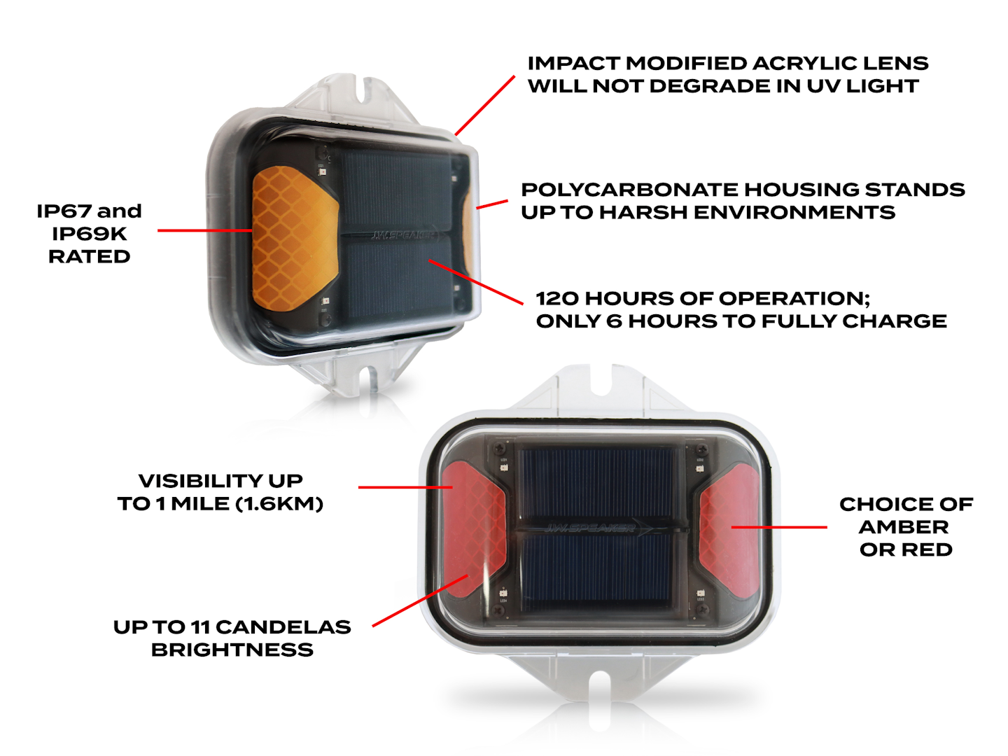 J W Speaker S Solar Led Flasher Lights Commercial Carrier Journal