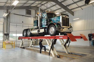 “A platform lift, such as the Stertil-Koni SKYLIFT (shown above) is ideal for quick drive-on, drive-off servicing, such as oil changes,” said Peter Bowers, technical sales support manager at Stertil-Koni.