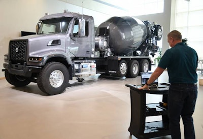 Volvo’s Customer Center in Dublin, Va., is giving virtual walk arounds of new equipment models coming off the production line.