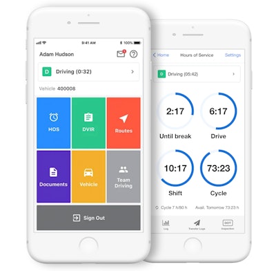 Samsara plans to update its Driver App by September to include the 7/3 and 8/2 sleeper berth options.