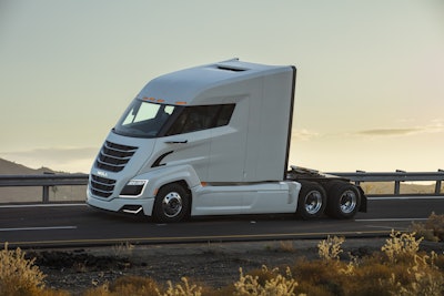 Nikola Two shown above. “We have fuel cells lasting between 10,000 and 20,000 thousand hours without rebuilds and that’s never been achievable in the past. It’s ready for prime time now,” Nikola founder and Executive Chairman Trevor Milton said of the Bosch fuel cells used in his company’s trucks.