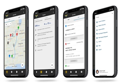 In addition to providing route plans, the Optimizer app keeps drivers connected to HQ and each other.