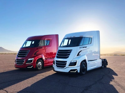 GM will be supplying its Hydrotec fuel cell technology for Nikola’s Class 7/8 trucks and will be manufacturing the company’s Badger pickup shown in the top photo.