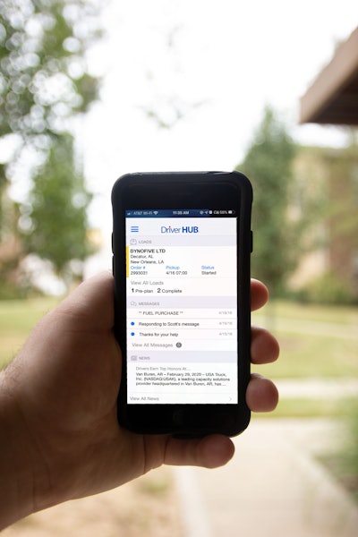 The Drive Your Plan load board app allows drivers to see all available loads in a specific market, pre-plan themselves for the week and plan their home time.