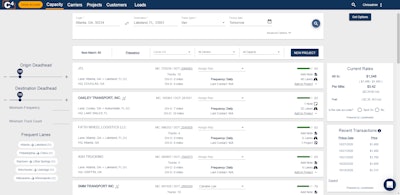 LaneMaster is a real-time rating engine that uses data from a consortium of TMS providers.
