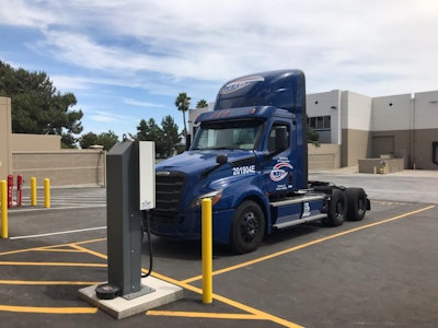 NFI’s top concerns with electric trucks remain with charging. “I’m not worried about 60% reliability on my vehicle right now. I’m worried about 60% reliability on my chargers because those are the types of problems that we’re seeing,” said Jim O’Leary, vice-president of fleet services for NFI.