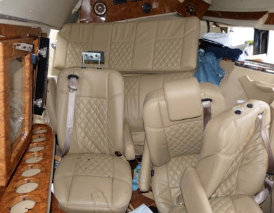 Comedian Tracy Morgan was traveling inside this 2012 Mercedes Sprinter when it was struck by a Walmart tractor-trailer traveling at 65 mph in a 45 mph work zone, according to the National Transportation Safety Board. The crash claimed the life of Morgan’s friend and fellow comedian, James McNair.