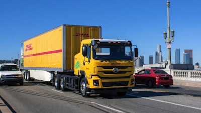 DHL is deploying four BYD Motors battery-electric trucks in the Los Angeles market.