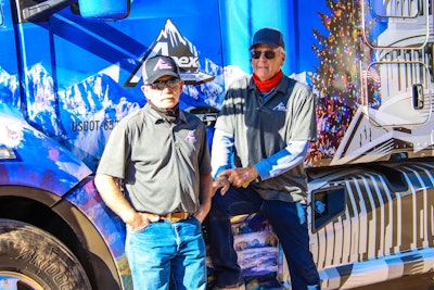 Apex Transportation drivers Butch Hanna (left) and Theron Schmalzried (right) hauled the U.S. Capitol Christmas Tree from Colorado to D.C.