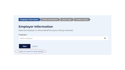 Employer Information box