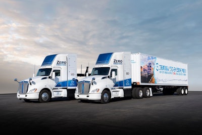 The first two fuel cell electric heavy duty Class 8 trucks built under the Zero and Near Zero Emissions Freight Forwarding (ZANZEFF) project sponsored by the state of CA are preparing for delivery to demonstration fleet customers.