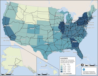 Drivers responded in bigger numbers to the 2019 survey effort than the prior effort in 2014, highlighting their growing attention to the issue. The most-cited states for shortages were, in order, New York, New Jersey, Pennsylvania, Illinois and Georgia.