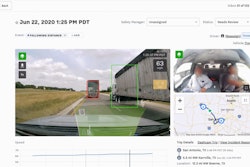 Samsara's camera vision technology detecting tailgating