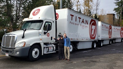 Titan Freight Systems is averaging 6.7 mpg when using conventional or renewable diesel fuel in its less-than-truckload operations across the Pacific Northwest.