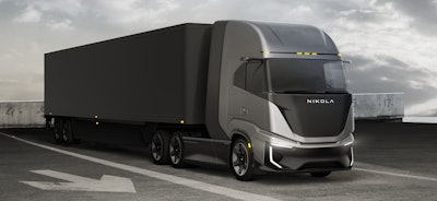 The Nikola Tre FCEV Cabover is targeting regional operations in the U.S. with around a 500-mile range. Production is planned to begin in the second half of 2023.