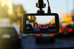 dash camera in use during heavy traffic