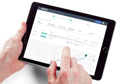 axele cloud-based TMS system for small carriers