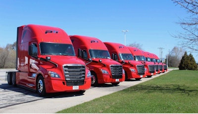 Paper Transport semi trucks