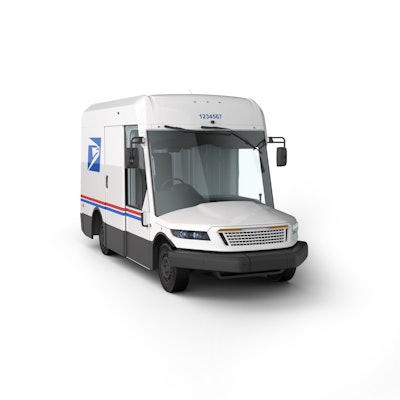 Electric postal service truck