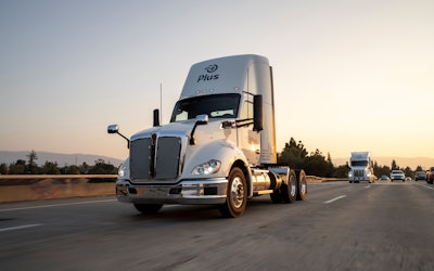 Plus autonomous semi-truck