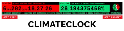 Did anyone tell California about this? According to the carbon clock above, the state's deadline for all-electric trucks and vans in 2045 could prove to be too little, too late.
