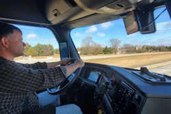 CCJ Chief Editor Jason Cannon gets familiar with MirrorEye during a test drive last spring.