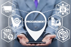 man holding phone in hands with the word procurement above it