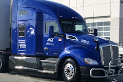 Tractor view of act semi truck