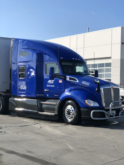 Tractor view of act semi truck