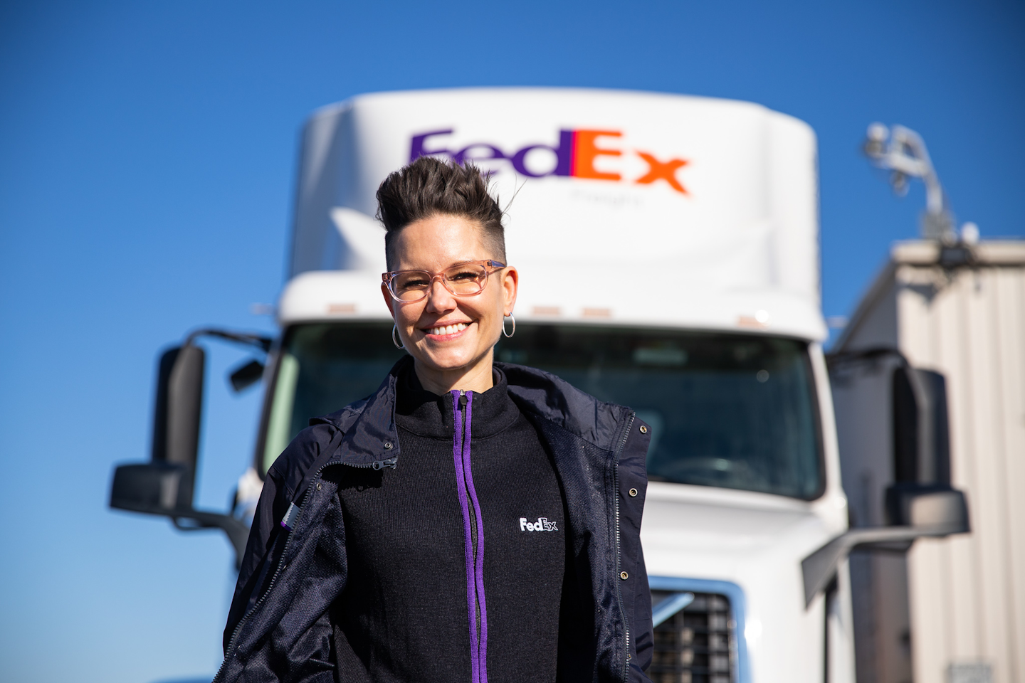 FedEx Freight's Nikki Weaver is the 2021 Women in Trucking Driver of the Year.