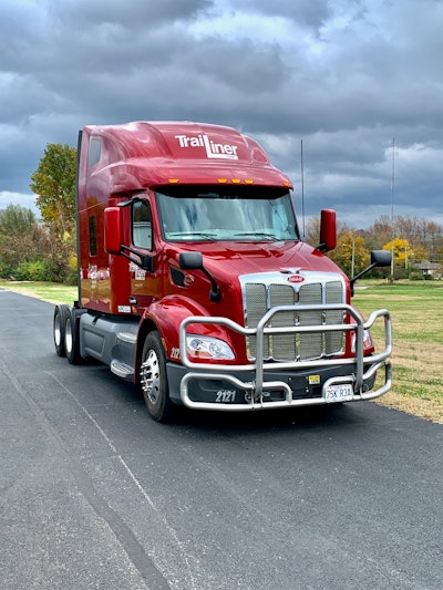 front tractor of trailiner semi