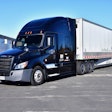parked semi truck