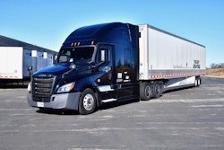 parked semi truck