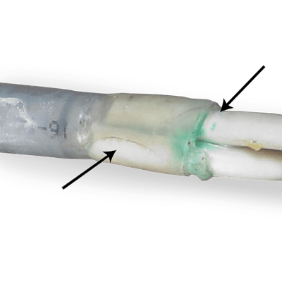 wire corrosion from water intrusion