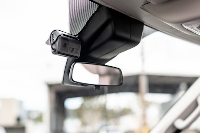 inward-facing camera mounted on rearview mirror