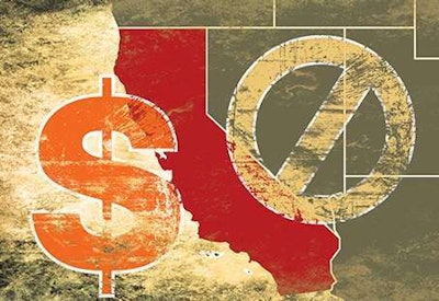 dollar sign, state of california sign