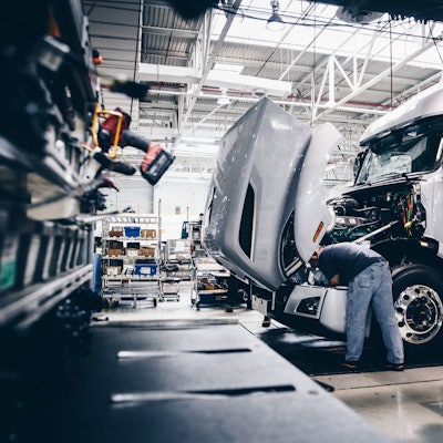 Volvo Trucks assembly line