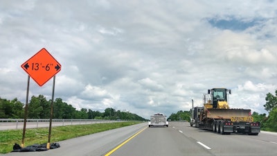 oversize load on highway
