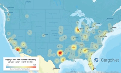 cargo theft map