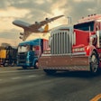 truck, train, and plane modes of delivery