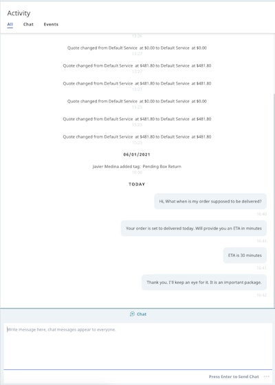 'The chat functionality has been extremely helpful,' Medina said. 'Instead of having to pick up the phone and make a call and try to chase somebody to give you an answer, with a simple chat, you can get those answers within seconds.'