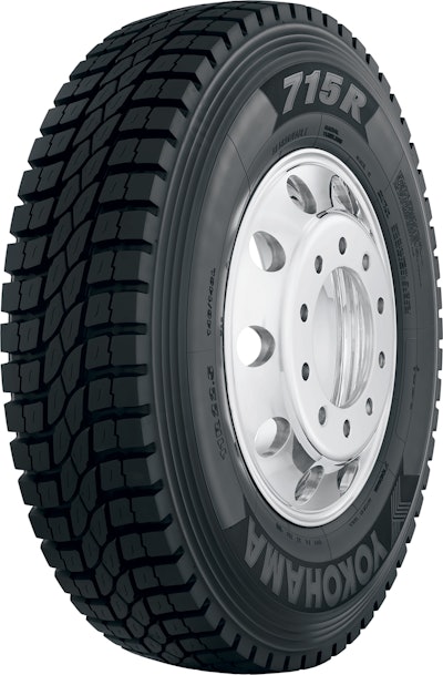 Yokohama's 715R open shoulder regional drive tire