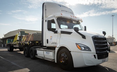 Southern California Edison is not only driven to electrify fleets in the 15-county area it serves, it's been taking steps to electrify its own fleet. In November, the largest subsidiary of Edison International, became the first utility in the nation to acquire and begin testing a Class 8 Freightliner eCascadia.