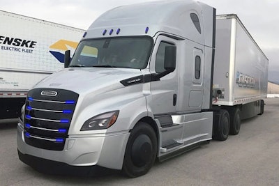 electric Freightliner eCascadia
