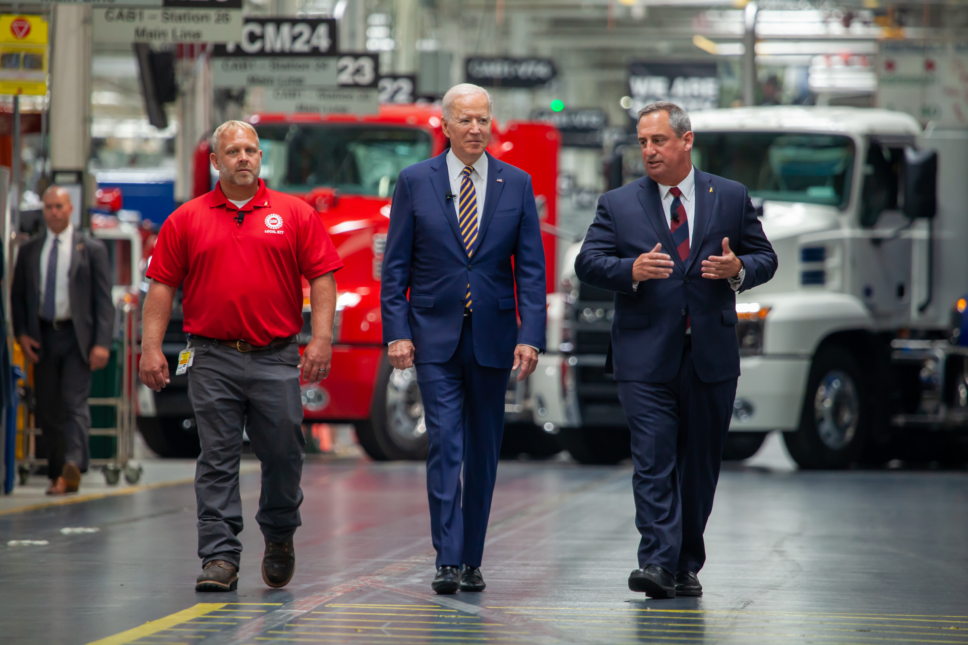 President Joe Biden at Mack Trucks