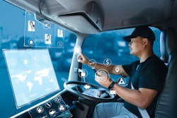 truck driver in seat