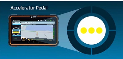 While driving, the Driver Coach from ISAAC gives instant feedback on fuel-efficient driving behaviors.