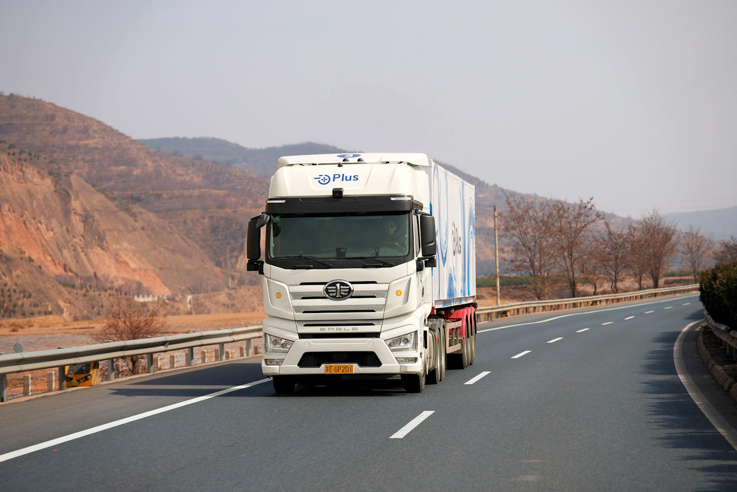 In 2018, Plus completed a pilot test of a driverless truck in China. The company's product, PlusDrive, can be installed in trucks today to improve safety and fuel efficiency.