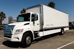 A Hino truck powered by Xos