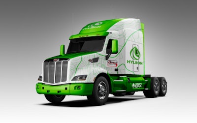 The Hypertruck ERX is an electric powertrain that is recharged by an onboard natural gas generator for Class 8 commercial trucks that aims to provide lower operating costs, emissions reductions, and superior performance.